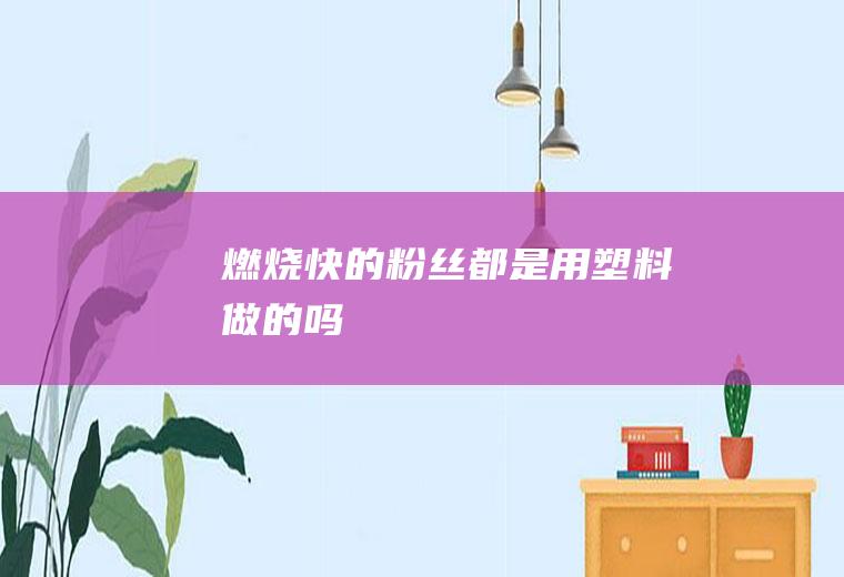 燃烧快的粉丝都是用塑料做的吗