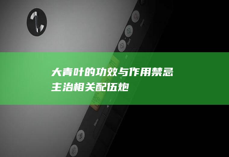 大青叶的功效与作用_禁忌_主治_相关配伍_炮制方法_生理特性