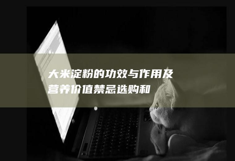 大米淀粉的功效与作用及营养价值_禁忌_选购和做法