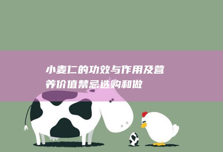 小麦仁的功效与作用及营养价值_禁忌_选购和做法