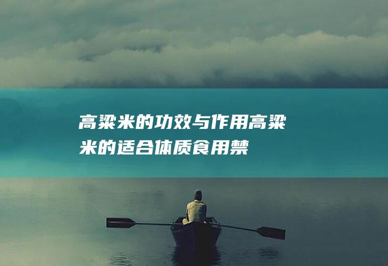 高粱米的功效与作用_高粱米的适合体质_食用禁忌_高粱米的适用人群