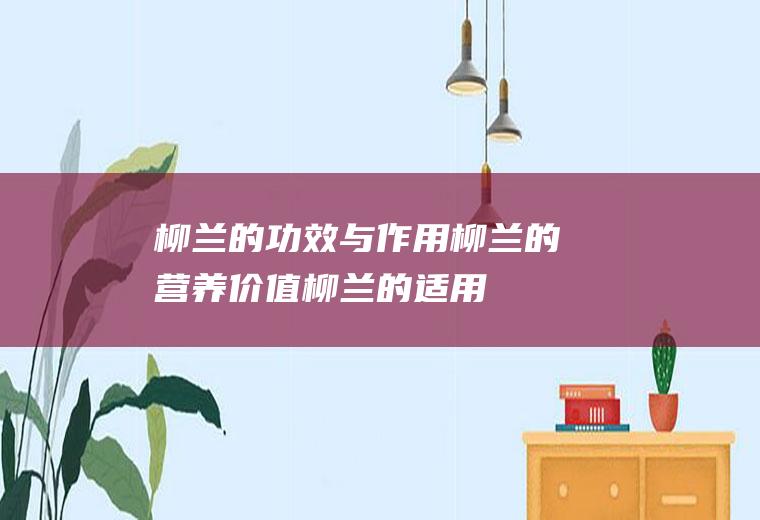 柳兰的功效与作用_柳兰的营养价值_柳兰的适用人群_柳兰的选购技巧