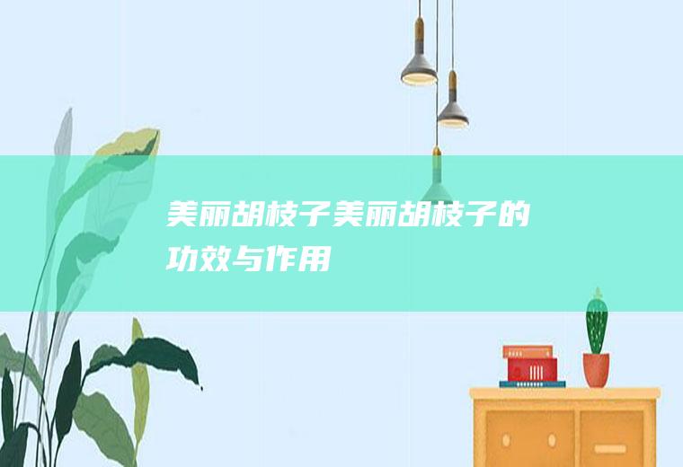 美丽胡枝子_美丽胡枝子的功效与作用