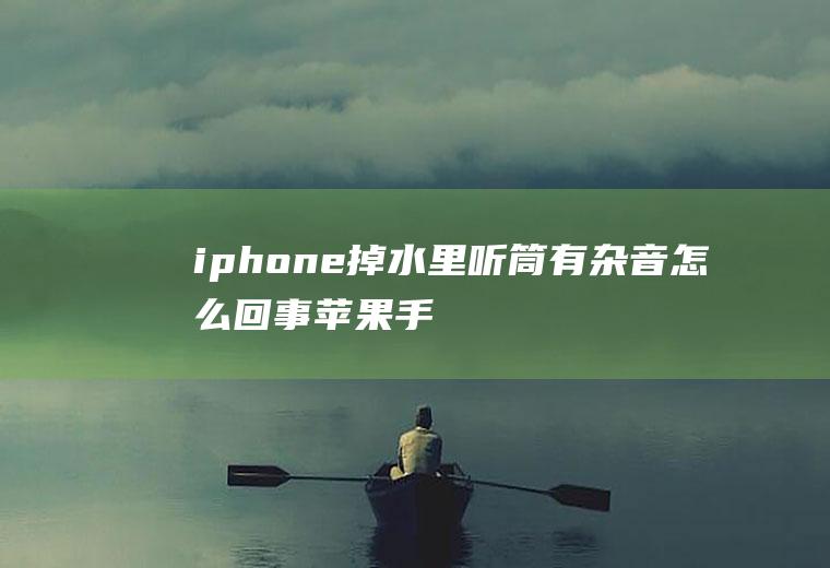 iphone掉水里听筒有杂音怎么回事(苹果手机喇叭有杂音怎么办)