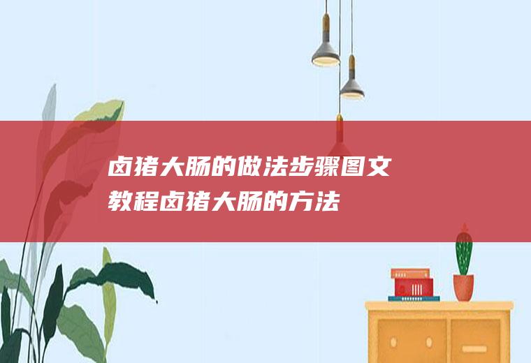 卤猪大肠的做法步骤图文教程(卤猪大肠的方法)