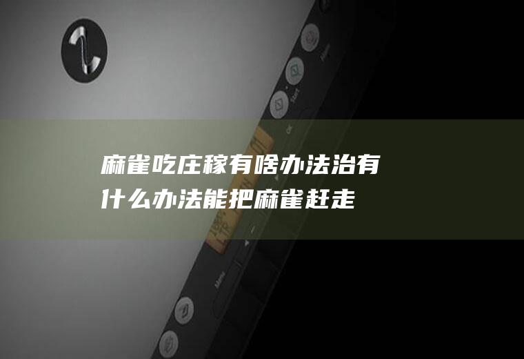 麻雀吃庄稼有啥办法治,有什么办法能把麻雀赶走了？