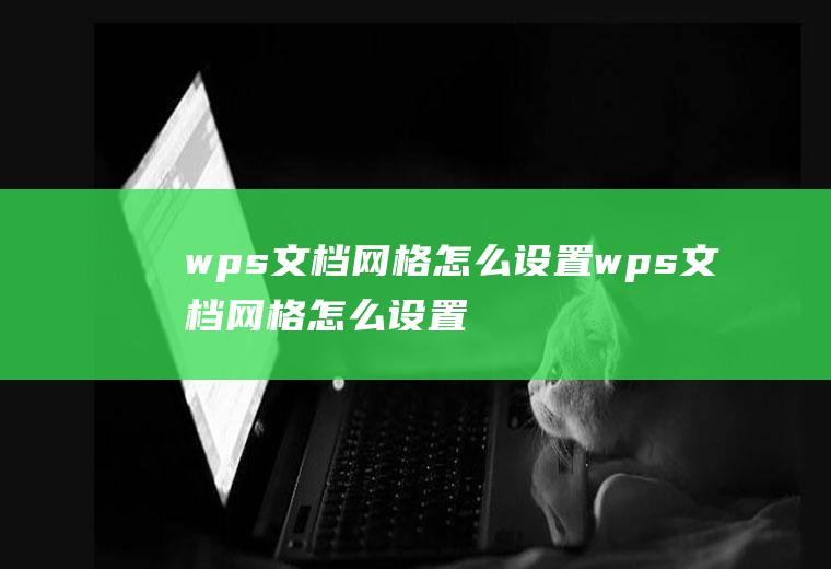 wps文档网格怎么设置wps文档网格怎么设置跨度