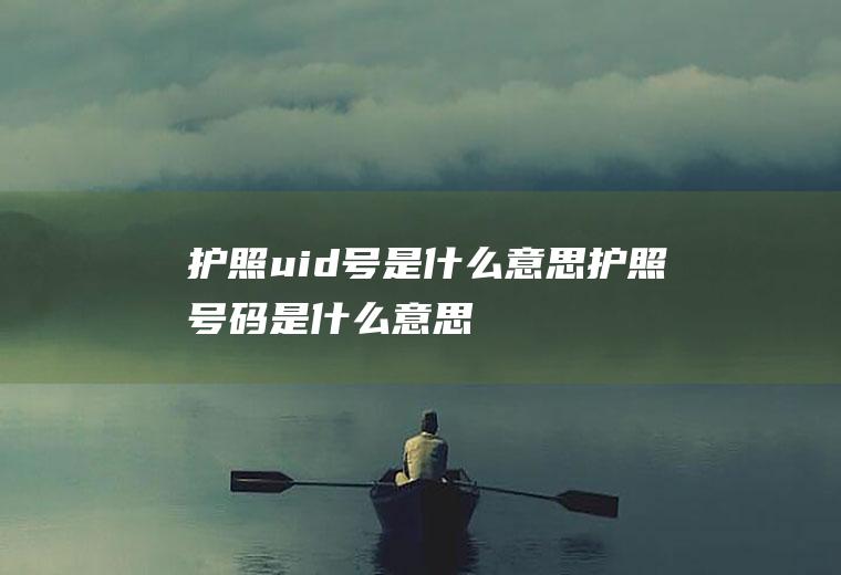 护照uid号是什么意思护照号码是什么意思