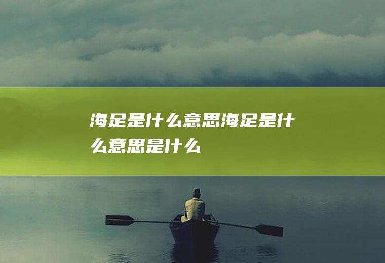 海足是什么意思海足是什么意思是什么