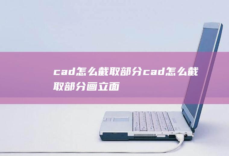 cad怎么截取部分cad怎么截取部分画立面