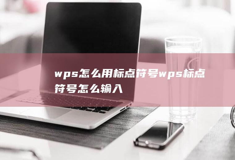 wps怎么用标点符号wps标点符号怎么输入