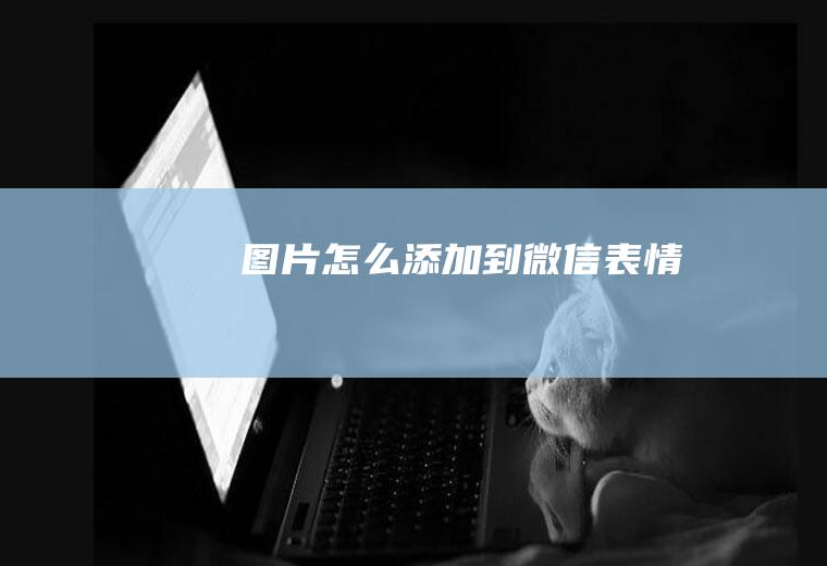 图片怎么添加到微信表情