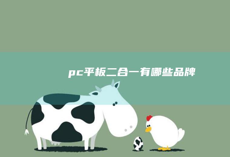 pc平板二合一有哪些品牌