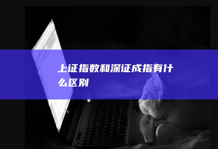 上证指数和深证成指有什么区别