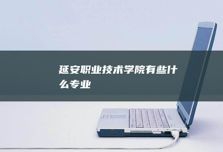 延安职业技术学院有些什么专业