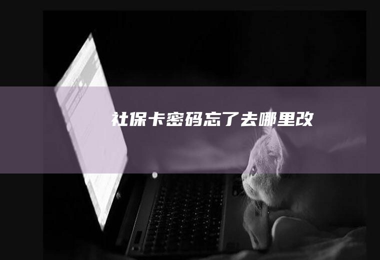 社保卡密码忘了去哪里改