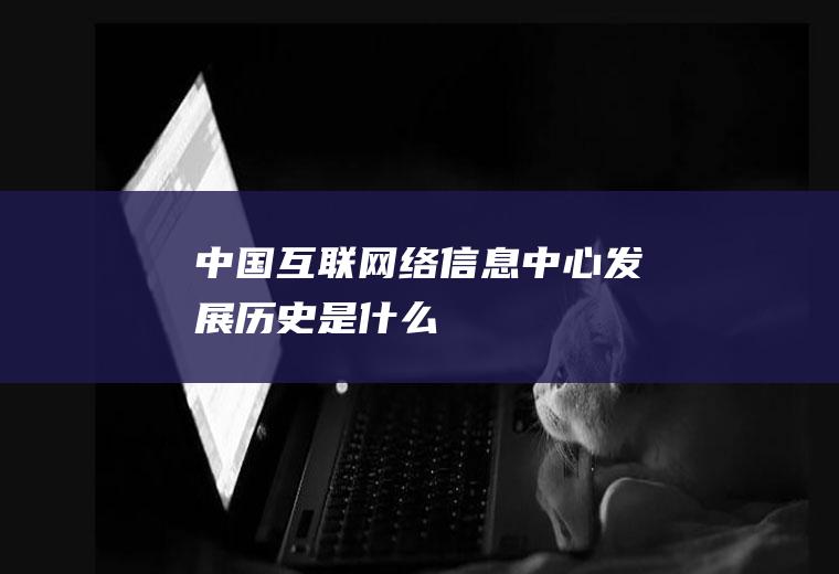 中国互联网络信息中心发展历史是什么