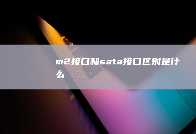 m2接口和sata接口区别是什么