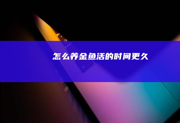 怎么养金鱼活的时间更久