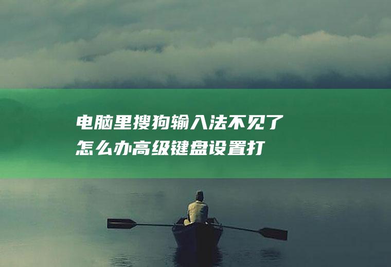 电脑里搜狗输入法不见了怎么办(高级键盘设置打开“语言栏选项”)