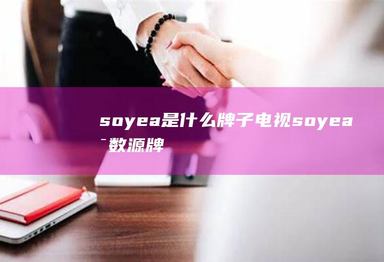 soyea是什么牌子电视(soyea是数源牌子的电视)