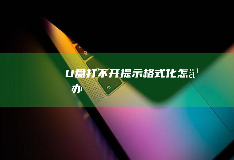 U盘打不开提示格式化怎么办