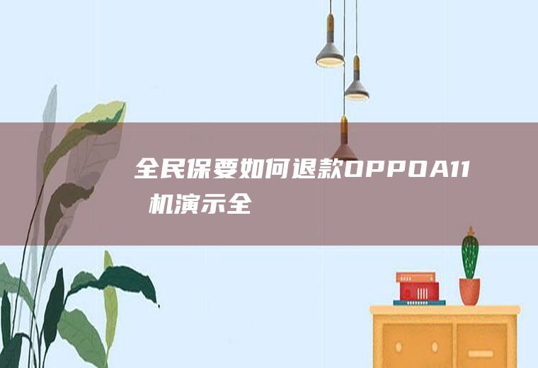 全民保要如何退款(OPPOA11手机演示:全民保怎么退款)