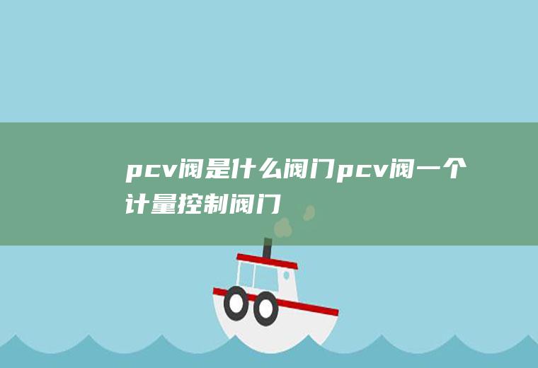 pcv阀是什么阀门(pcv阀一个计量控制阀门)