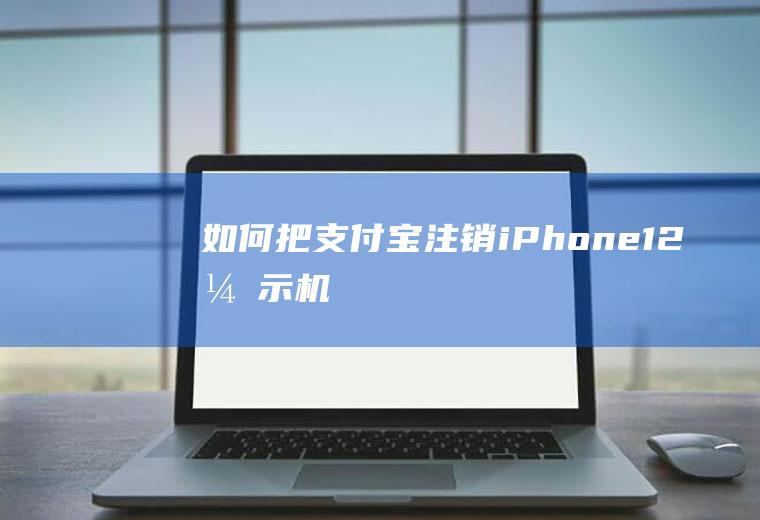 如何把支付宝注销(iPhone12演示机)