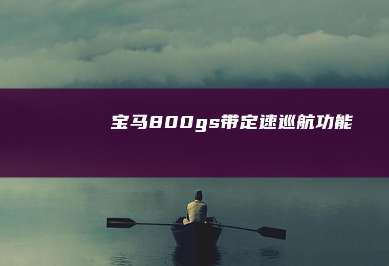 宝马800gs带定速巡航功能吗