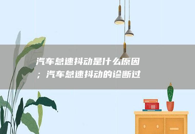 汽车怠速抖动是什么原因；汽车怠速抖动的诊断过程