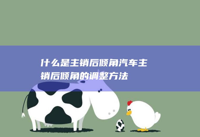 什么是主销后倾角(汽车主销后倾角的调整方法)