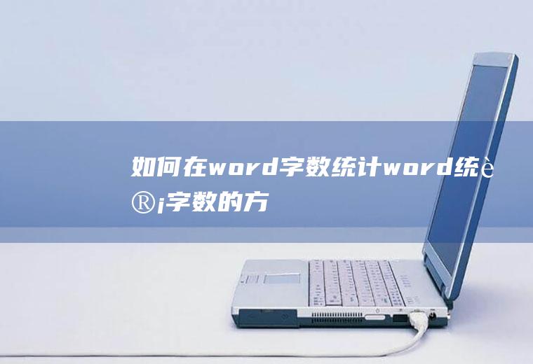 如何在word字数统计(word统计字数的方法)