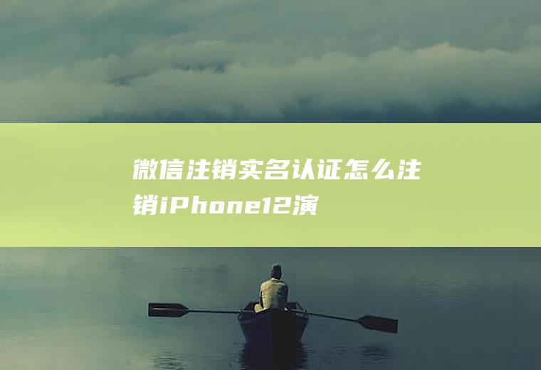 微信注销实名认证怎么注销(iPhone12演示机)