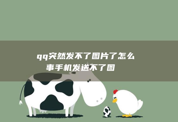 qq突然发不了图片了怎么回事(手机发送不了图片怎么办)