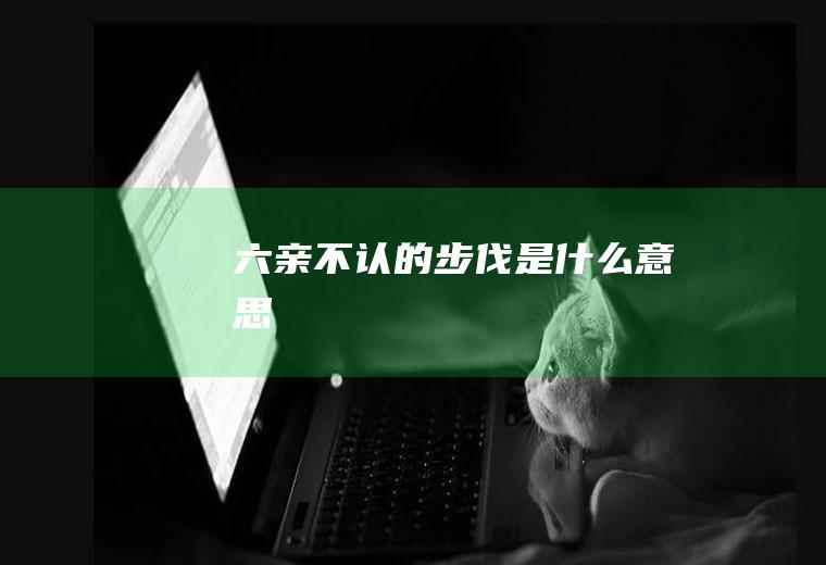 六亲不认的步伐是什么意思