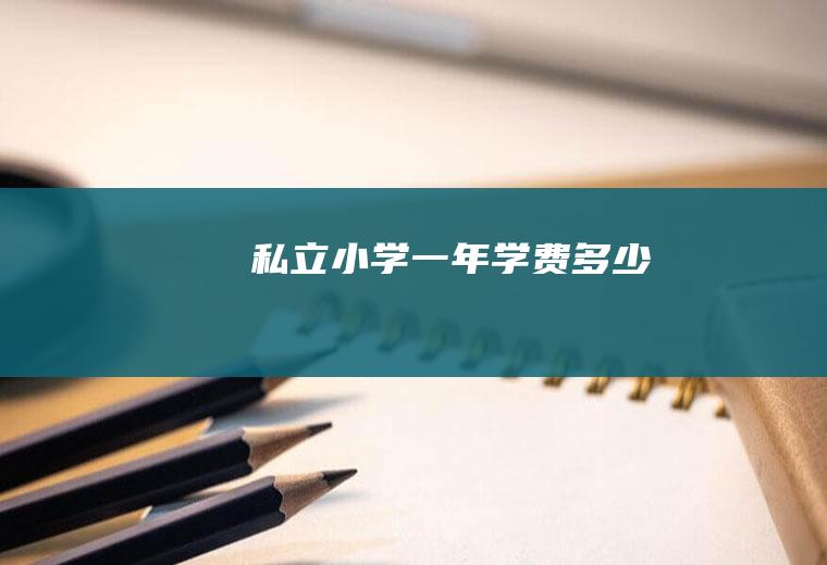 私立小学一年学费多少