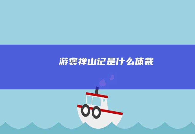 游褒禅山记是什么体裁