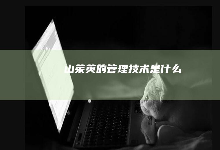 山茱萸的管理技术是什么