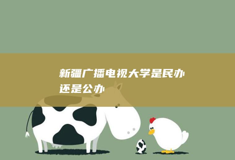 新疆广播电视大学是民办还是公办