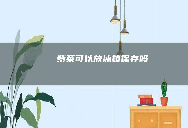 紫菜可以放冰箱保存吗