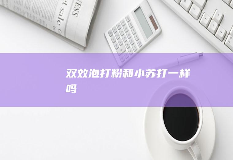 双效泡打粉和小苏打一样吗