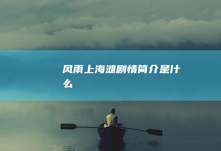 《风雨上海滩》剧情简介是什么