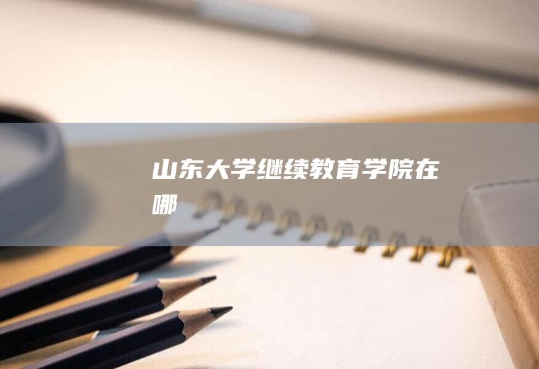 山东大学继续教育学院在哪