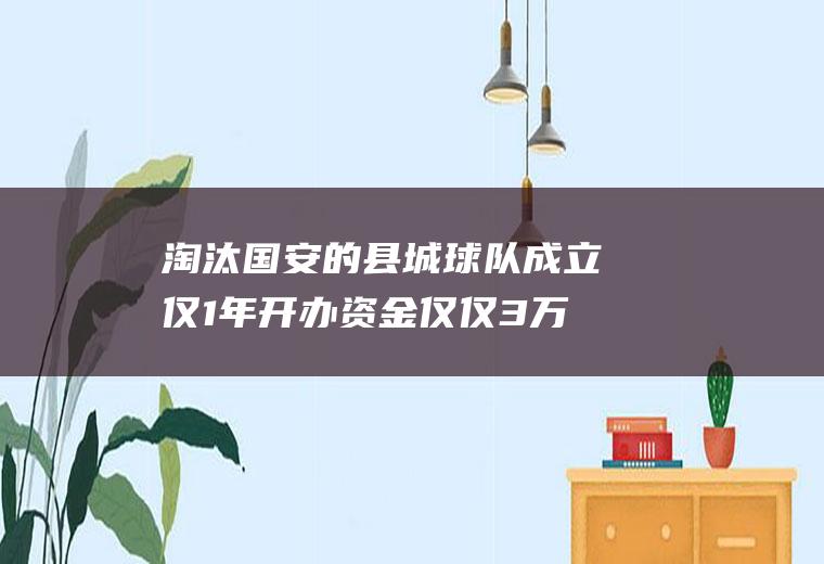 淘汰国安的县城球队成立仅1年开办资金仅仅3万元