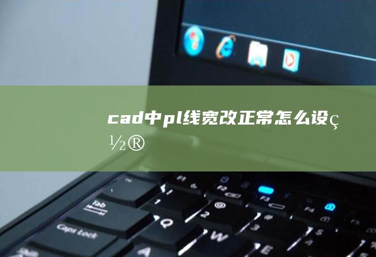 cad中pl线宽改正常怎么设置