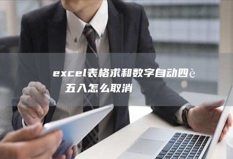 excel表格求和数字自动四舍五入怎么取消