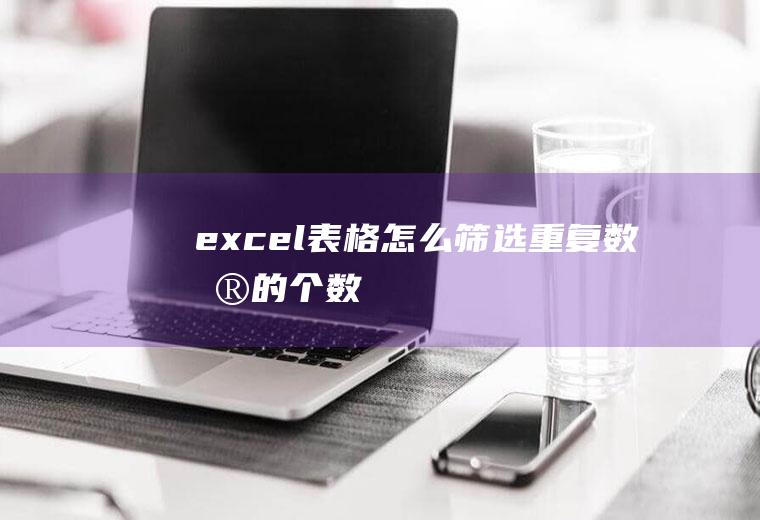 excel表格怎么筛选重复数据的个数