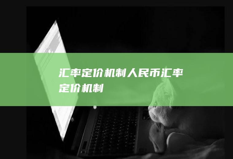 汇率定价机制人民币汇率定价机制