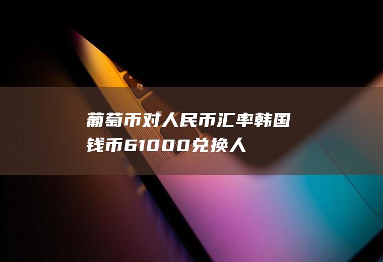 葡萄币对人民币汇率,韩国钱币61000兑换人民币多少